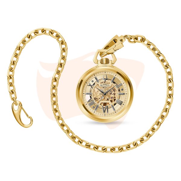 Relógio de Bolso Bulova Sutton Dourado 97A178N