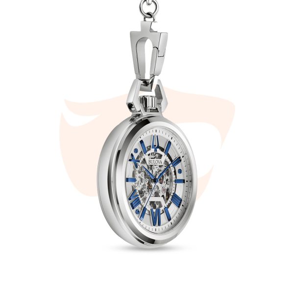 Relógio de Bolso Bulova Sutton Prata 96A304N