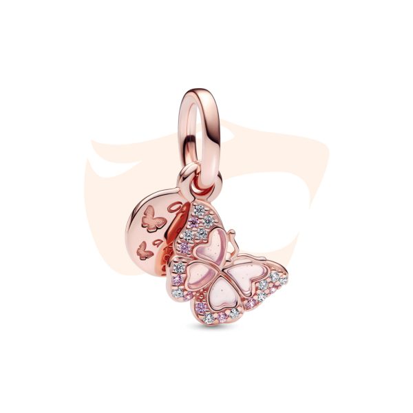 Charm Pandora Pendente Borboleta Rosê 782555C01