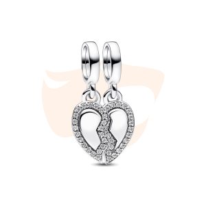 Charm Pandora Pendente Coração da Amizade 792743C01
