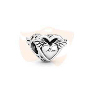 Charm Pandora Separador Coração Asa de Anjo 799367C00