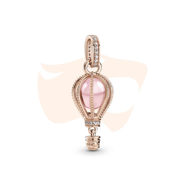 Charm Pandora Pendente Balao De Ar Quente Rosa Brilhante 789434C01