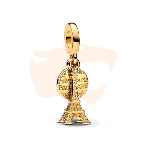 Charm Pandora Pendente Torre Eiffel Ouro 763344C01