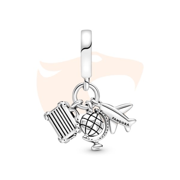 Charm Pandora Pendente Aviao, Globo E Mala 799435C01