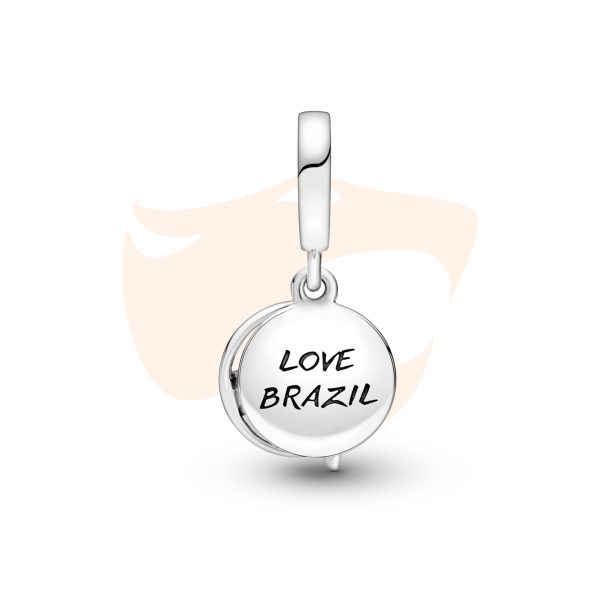Charm Pendente Papagaio e Praia Brasil 798919C01