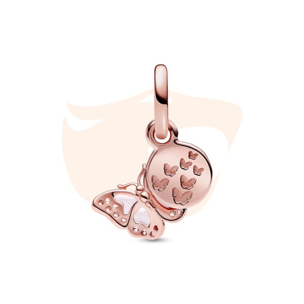 Charm Pandora Pendente Borboleta Rosê 782555C01