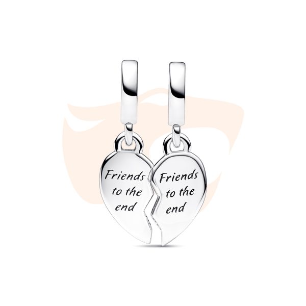 Charm Pandora Pendente Coração da Amizade 792743C01