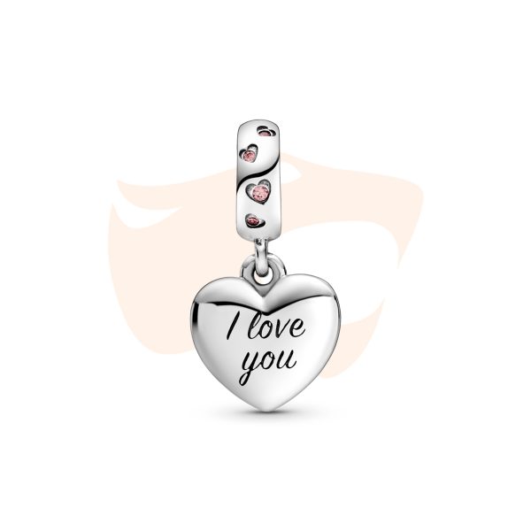 Charm Pandora Pendente Te Amo Mãe 798887C01