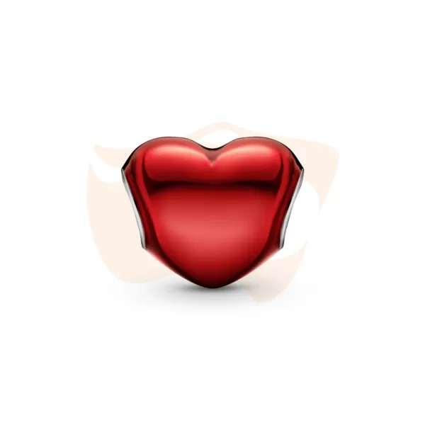 Charm Pandora Separador Coração Vermelho 799291C02
