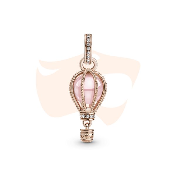 Charm Pandora Pendente Balao De Ar Quente Rosa Brilhante 789434C01