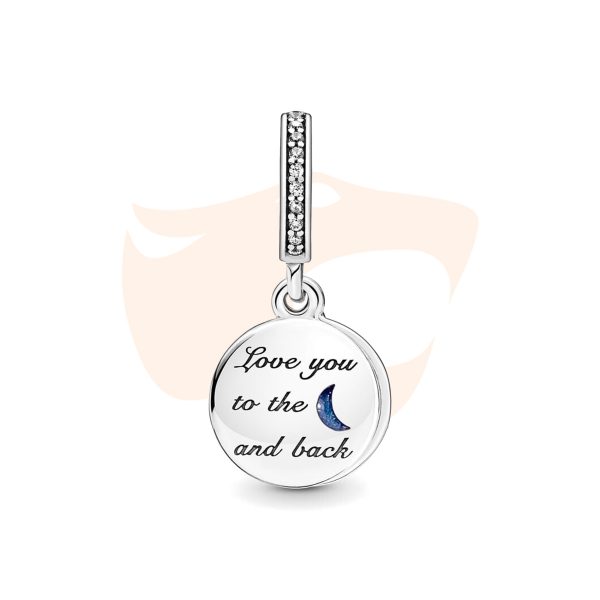 Charm Pandora Pendente Lua, Árvore e Galáxia 799645C01