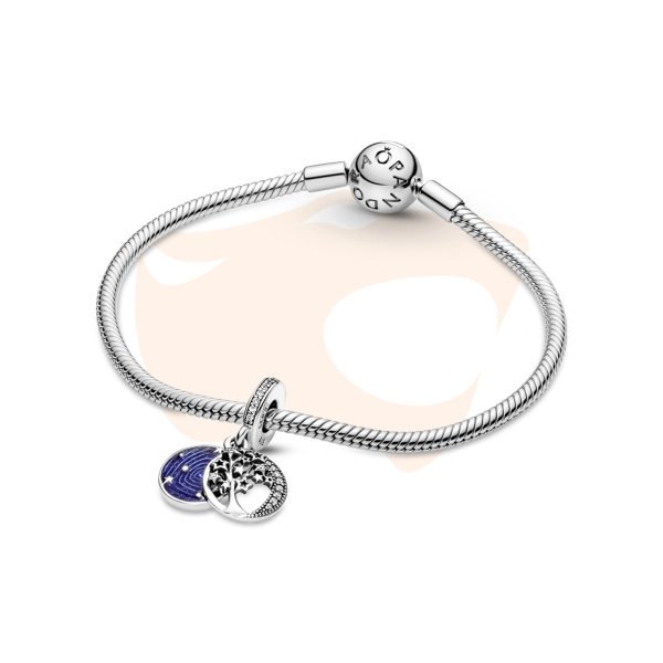 Charm Pandora Pendente Lua, Árvore e Galáxia 799645C01