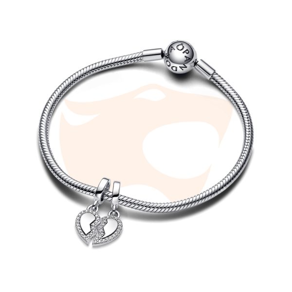 Charm Pandora Pendente Coração da Amizade 792743C01