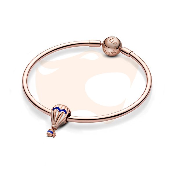Charm Pandora Separador Rosê Balão Azul 788055ENMX