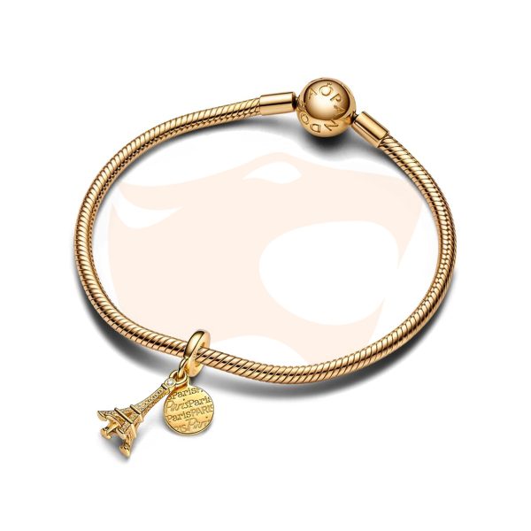 Charm Pandora Pendente Torre Eiffel Ouro 763344C01