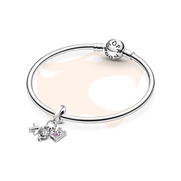 Charm Pandora Pendente Aviao, Globo E Mala 799435C01