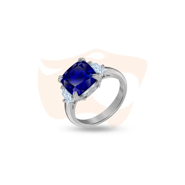 Anel Swarovski Attract Trilogy Azul 5515714