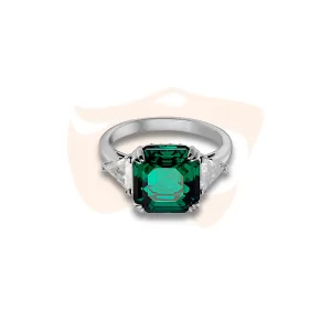 Anel Swarovski Attract Trilogy Verde 5515712