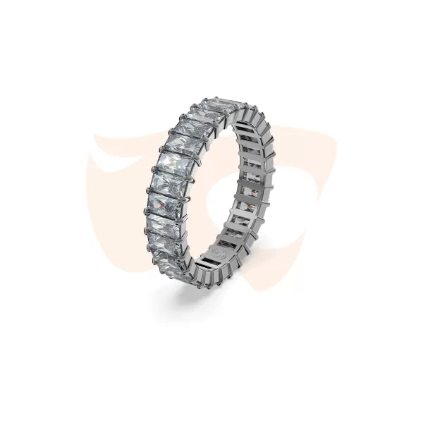 Anel Swarovski Matrix Lapidação Baguete Cinzento 5648915