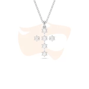 Colar Swarovski Insigne Cruz Lapidação Redonda 5675576