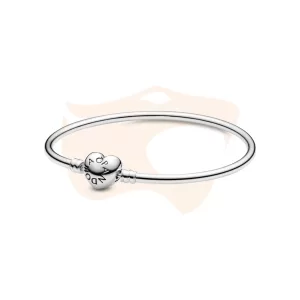 Bracelete Pandora Fecho Coração Prata 596268