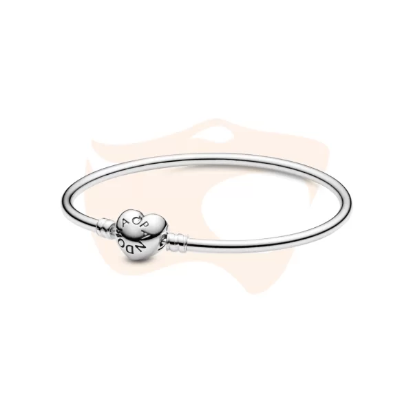 Bracelete Pandora Fecho Coração Prata 596268