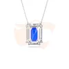 Colar Swarovski Chroma com Cristal Octogonal Azul 5600625