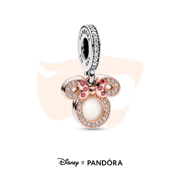 Charm Pandora Pendente Disney Minnie - Prata e Rosê 782615C01