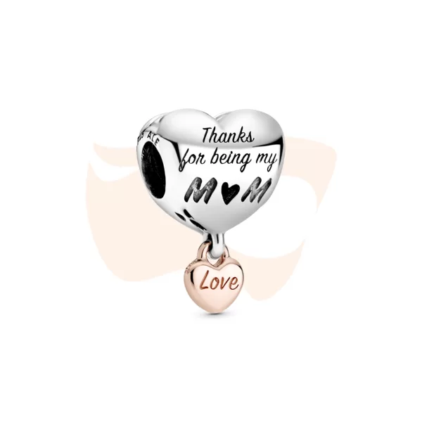 Charm Separador Pandora Obrigado Por Ser Minha Mãe 788830C00