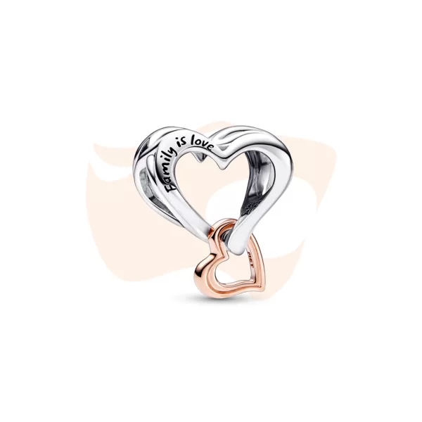 Charm Pandora Separador Corações Vazados 782642C00