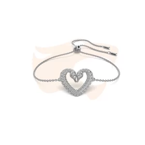 Pulseira Swarovski Una Coração 5625534