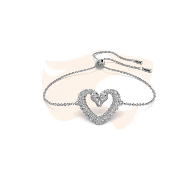 Pulseira Swarovski Una Coração 5625534