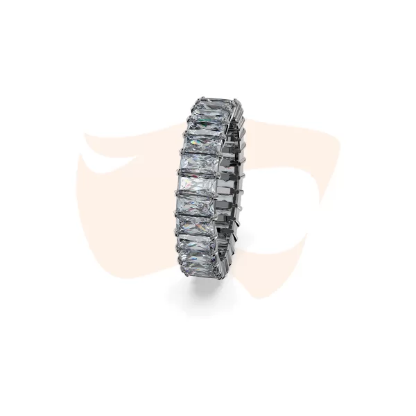 Anel Swarovski Matrix Lapidação Baguete Cinzento 5648915