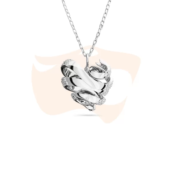 Colar Swarovski Volta Coração Pequeno 564758