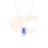 Colar Swarovski Chroma com Cristal Octogonal Azul 5600625