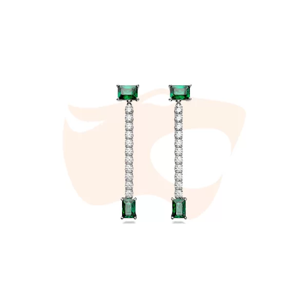 Brinco Swarovski Matrix Drop Verde – 5665786