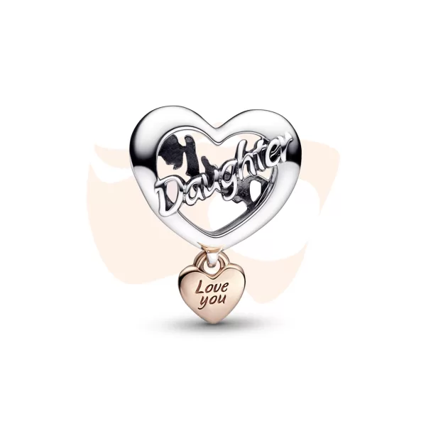Charm Separador Pandora Te Amo Filha 782327C00