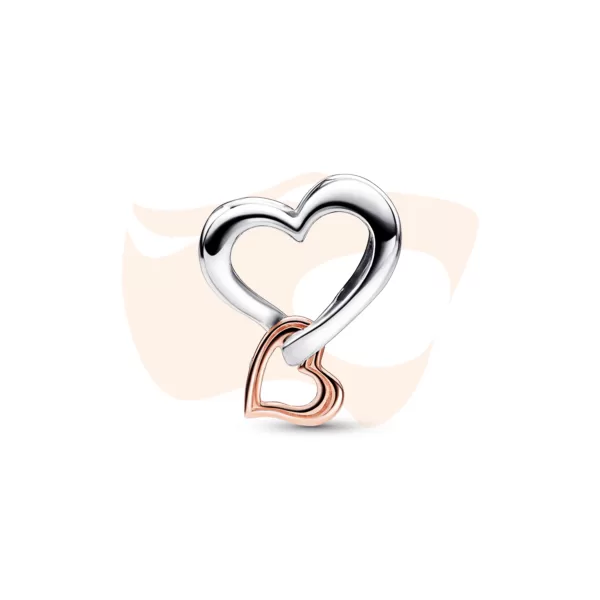 Charm Pandora Separador Corações Vazados 782642C00