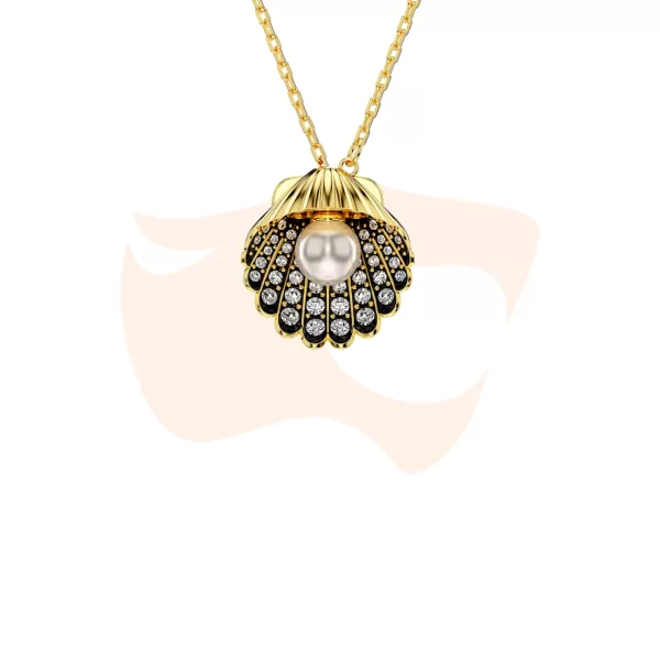Colar Swarovski Idyllia Concha Dourado 5683968