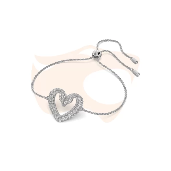Pulseira Swarovski Una Coração 5625534