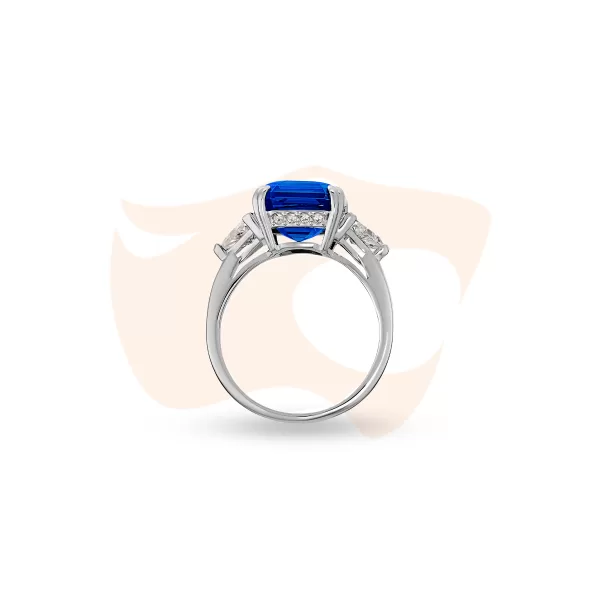 Anel Swarovski Attract Trilogy Azul 5515714
