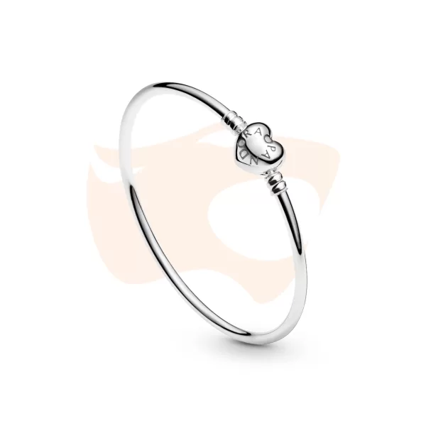 Bracelete Pandora Fecho Coração Prata 596268