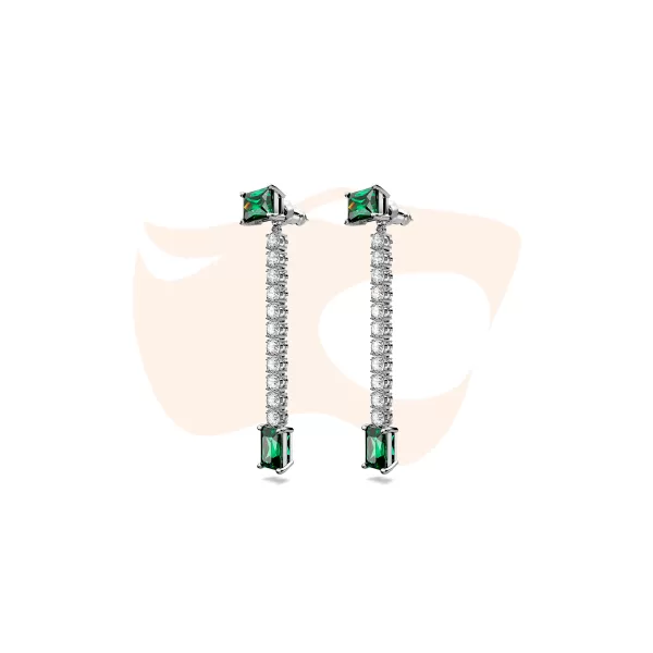 Brinco Swarovski Matrix Drop Verde – 5665786