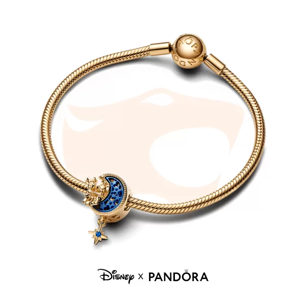 Charm Pandora Pendente Disney Lua Crescente Mickey e Minnie 762956C01