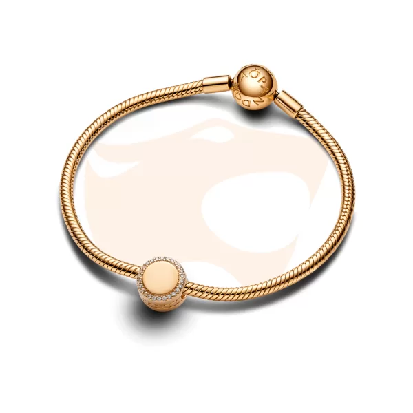 Charm Pandora Clip Botão Brilhante 768747C01