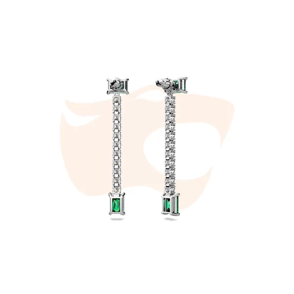 Brinco Swarovski Matrix Drop Verde – 5665786
