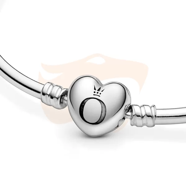 Bracelete Pandora Fecho Coração Prata 596268