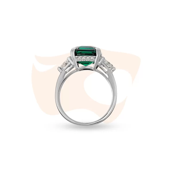 Anel Swarovski Attract Trilogy Verde 5515712