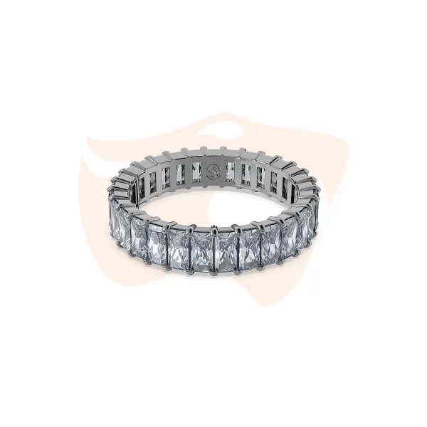 Anel Swarovski Matrix Lapidação Baguete Cinzento 5648915
