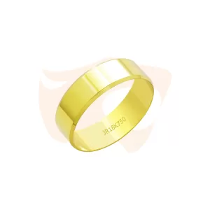 Aliança em ouro 18K com diamantes e 7mm de largura. Uma joia refinada e marcante, perfeita para eternizar compromissos com brilho e elegância.